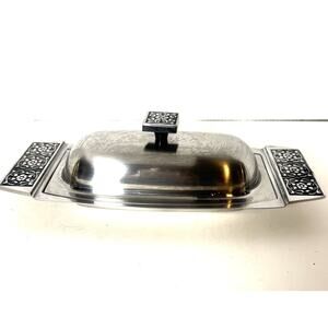 Stanley Robert’s Company Butter Dish Saver Stainless Steel Gothic Kitchen